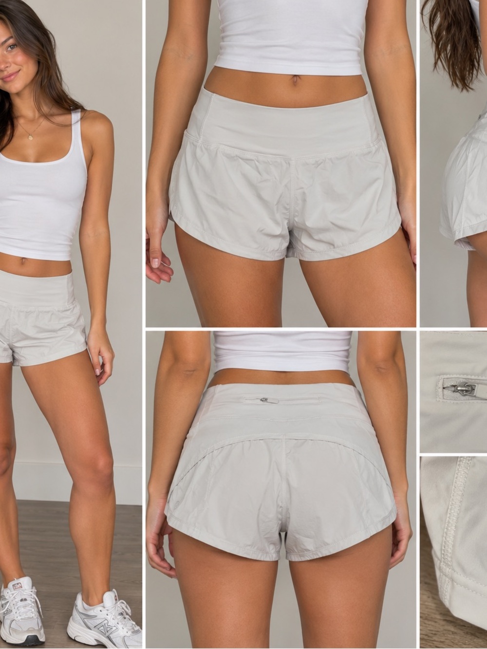 lululemon athletica Light Gray Women’s Run Shorts